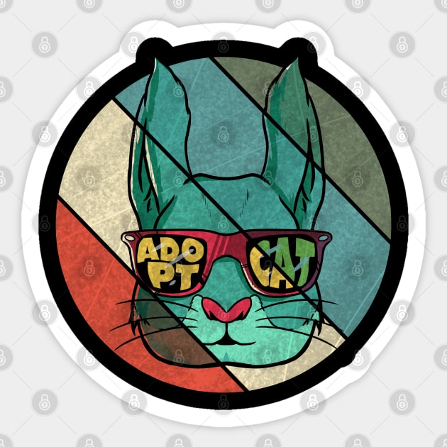 Adopt Cat Sticker by A Comic Wizard